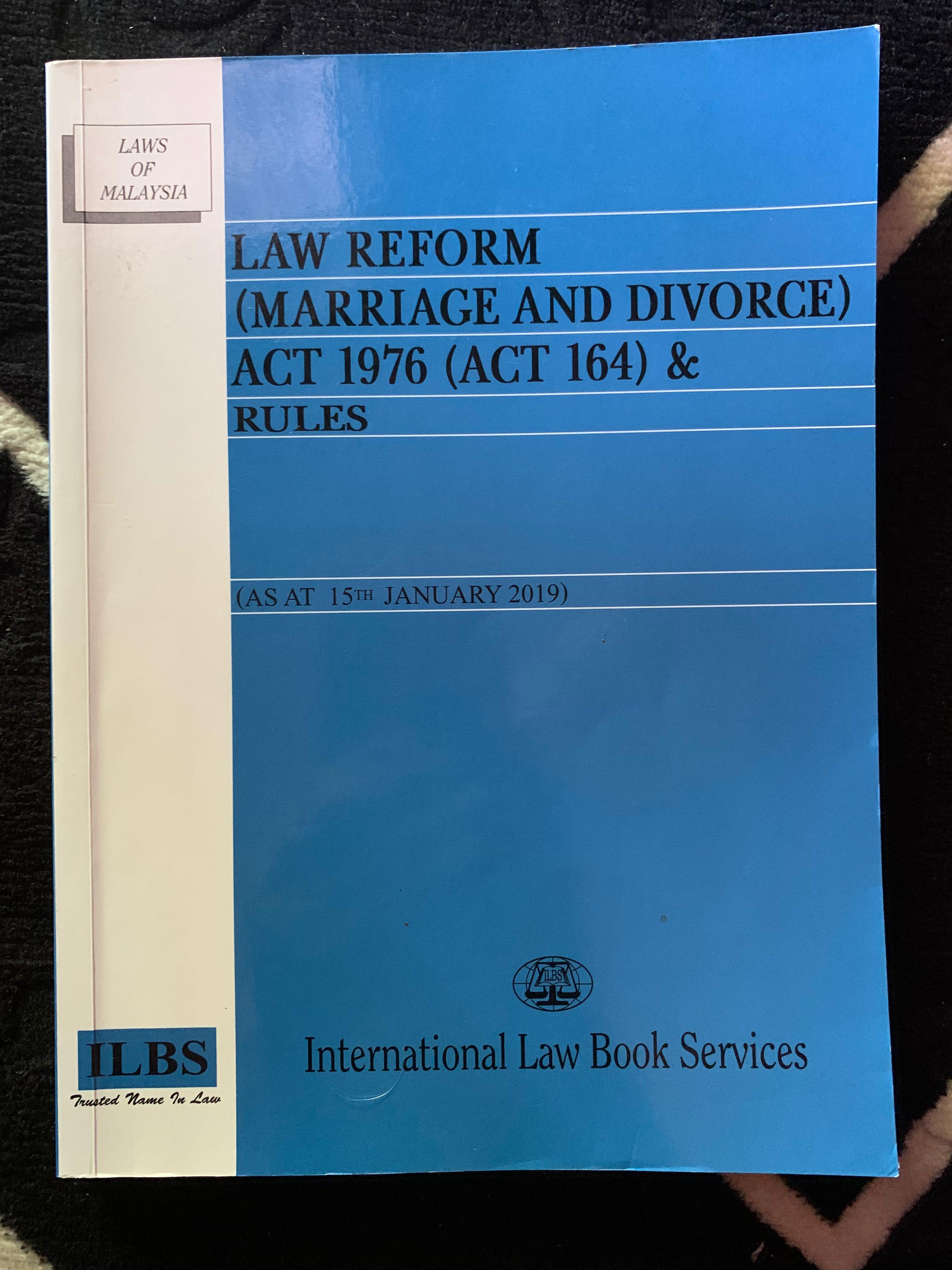 Law Reform Marriage And Divorce Act Law Reform Want To Read Saving Error Rating Book Momolove