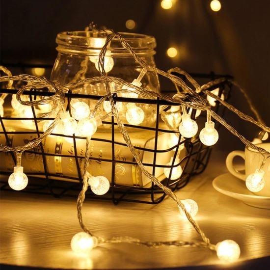 LED Artificial Rose Flower String Lights Garland Christmas Tree Lights for  Home Outdoor Valentine's Day Wedding Decor 10-80leds