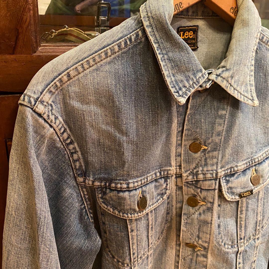 Lee rider washed vintage denim jacket 101j usa indigo 91j 91b, 男