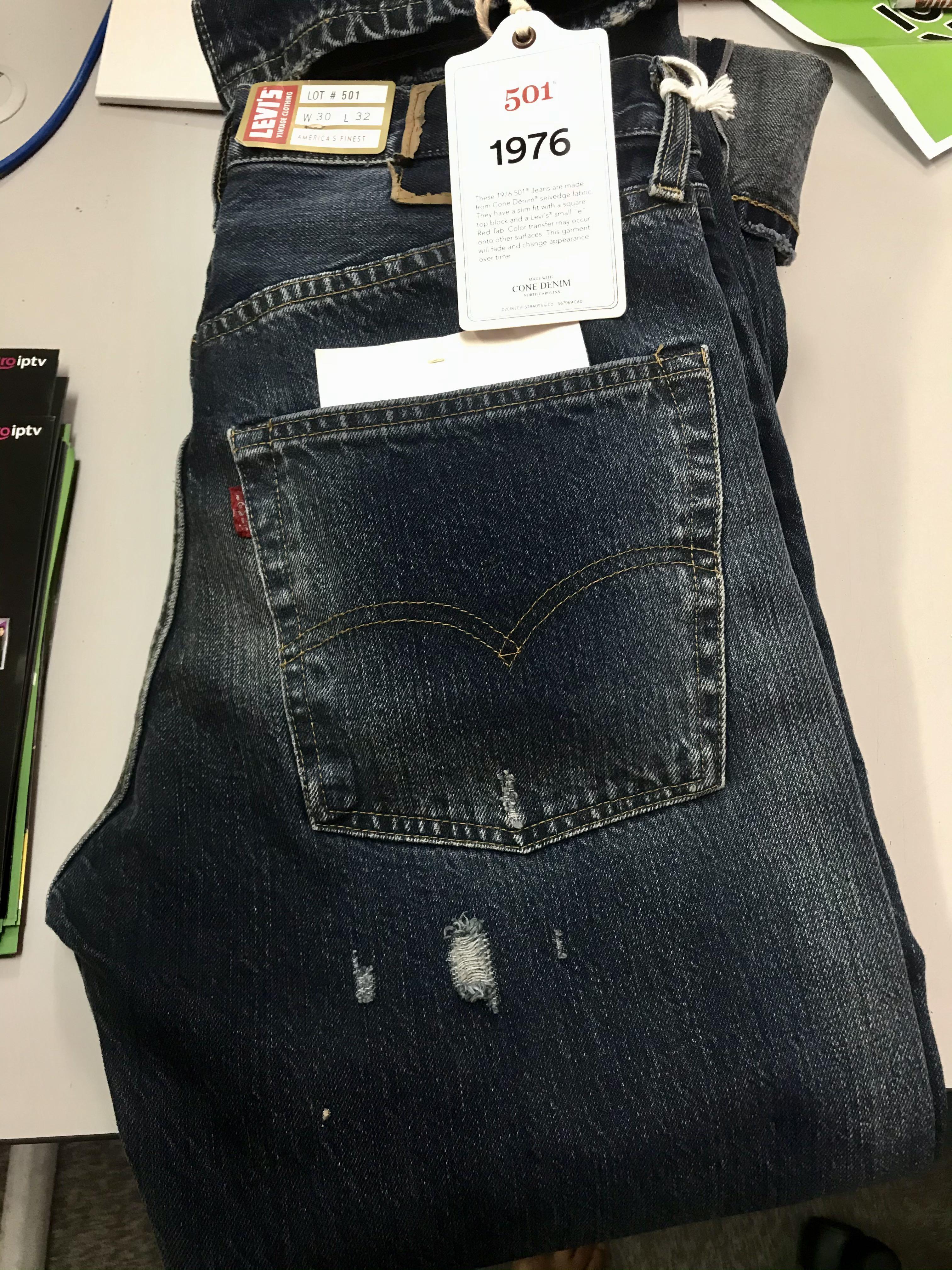 Levis 501 vintage repro 1976 rimdem selvedge