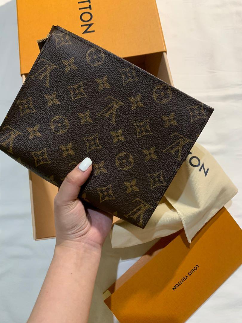 LOUIS VUITTON LV TOILETRY 19 FELT BAG / BAG INSERT ORGANISER, Women's  Fashion, Watches & Accessories, Other Accessories on Carousell