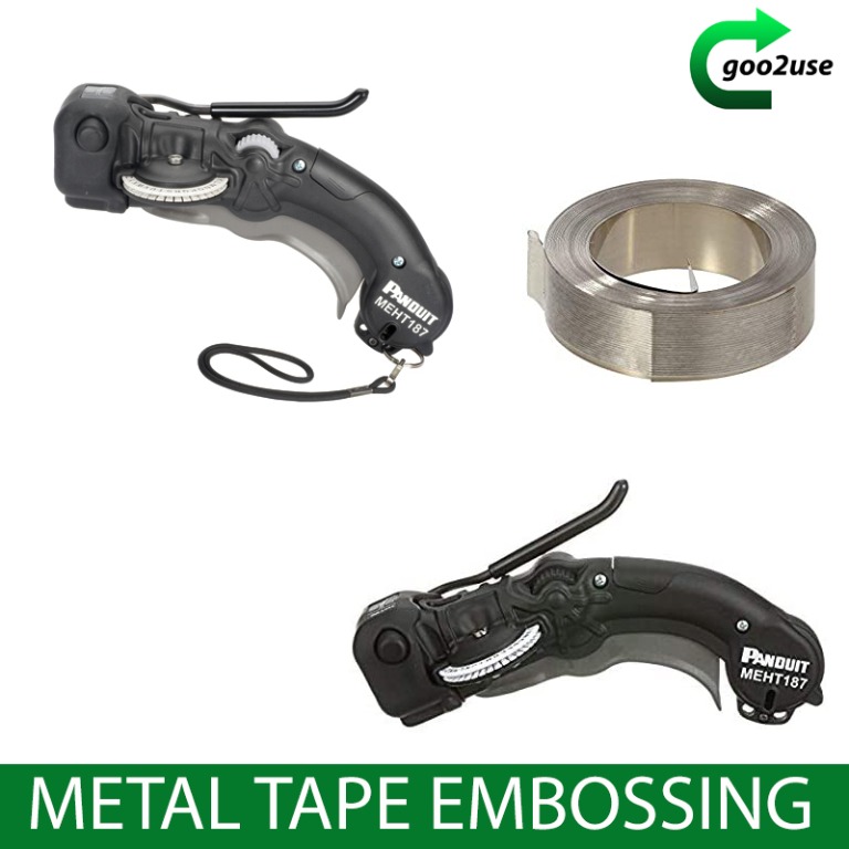 Metal tape embossing tool, Handheld MEHT187, Hobbies & Toys