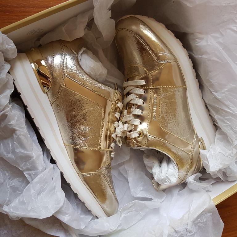 Michael kors billie trainer gold outlet