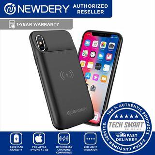 Newdery Upgraded iPhone X / Xs / Xs Max Battery Case Qi Wireless Charging Compatible, 4100mAh Slim Extended Rechargeable External Charger Case