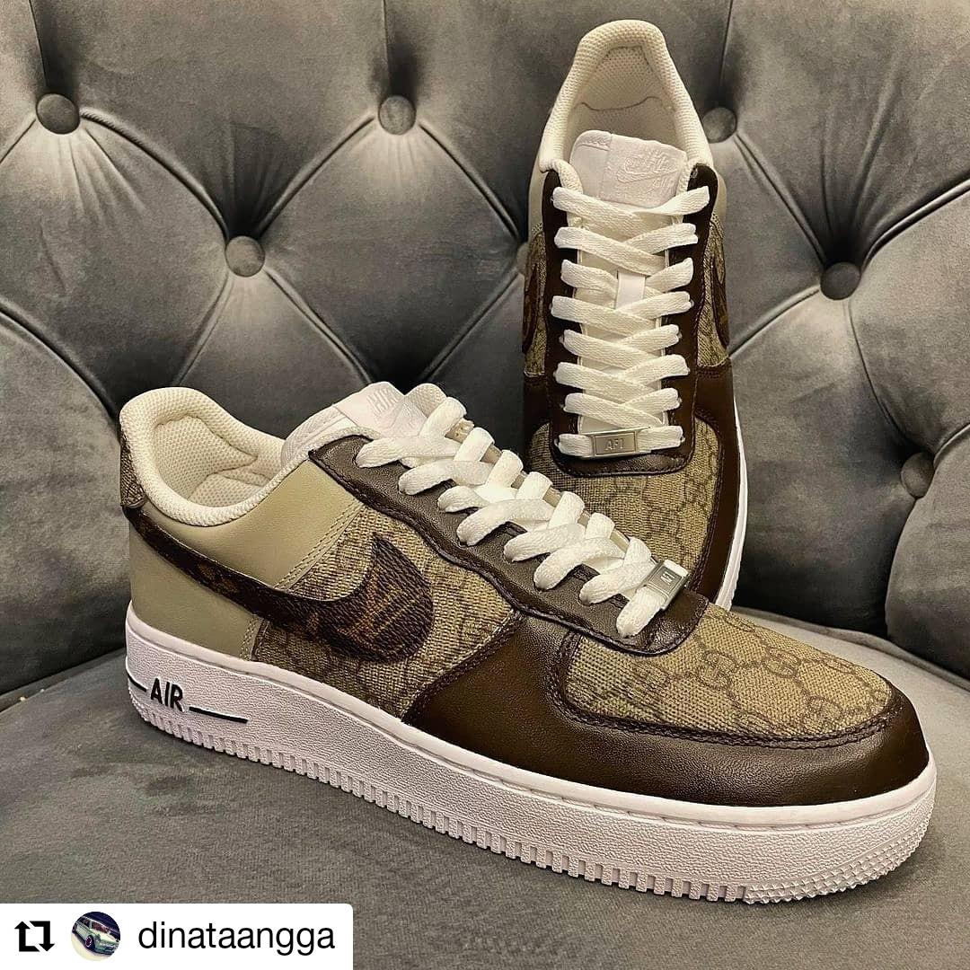 Nike AF 1 Custom LV x Gucci PO