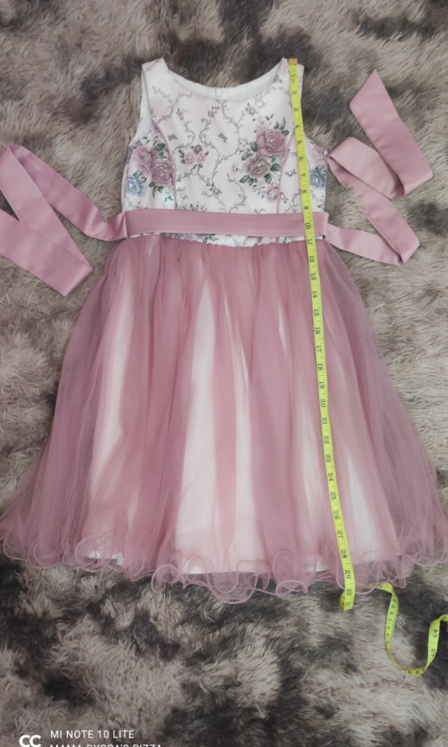 Old rose dress for kids clearance