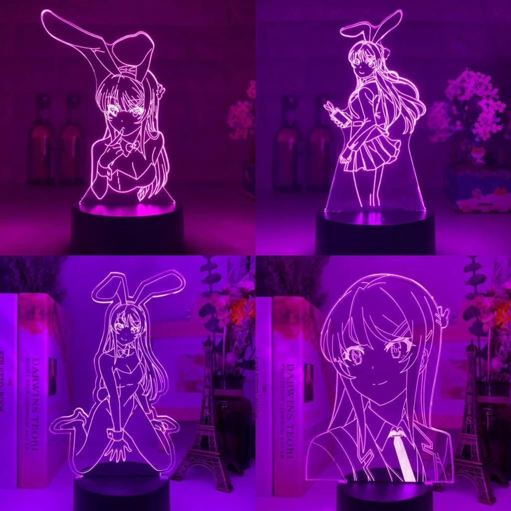 Buy Anime Light Box With Blue LED Lights Double Pane Glass Photo Online in  India  Etsy
