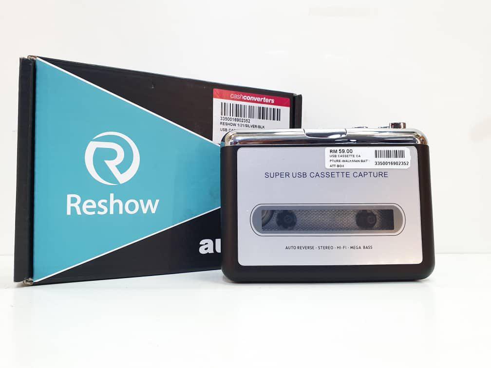 Reshow Cassette Player – Portable Tape Player Captures MP3 Audio