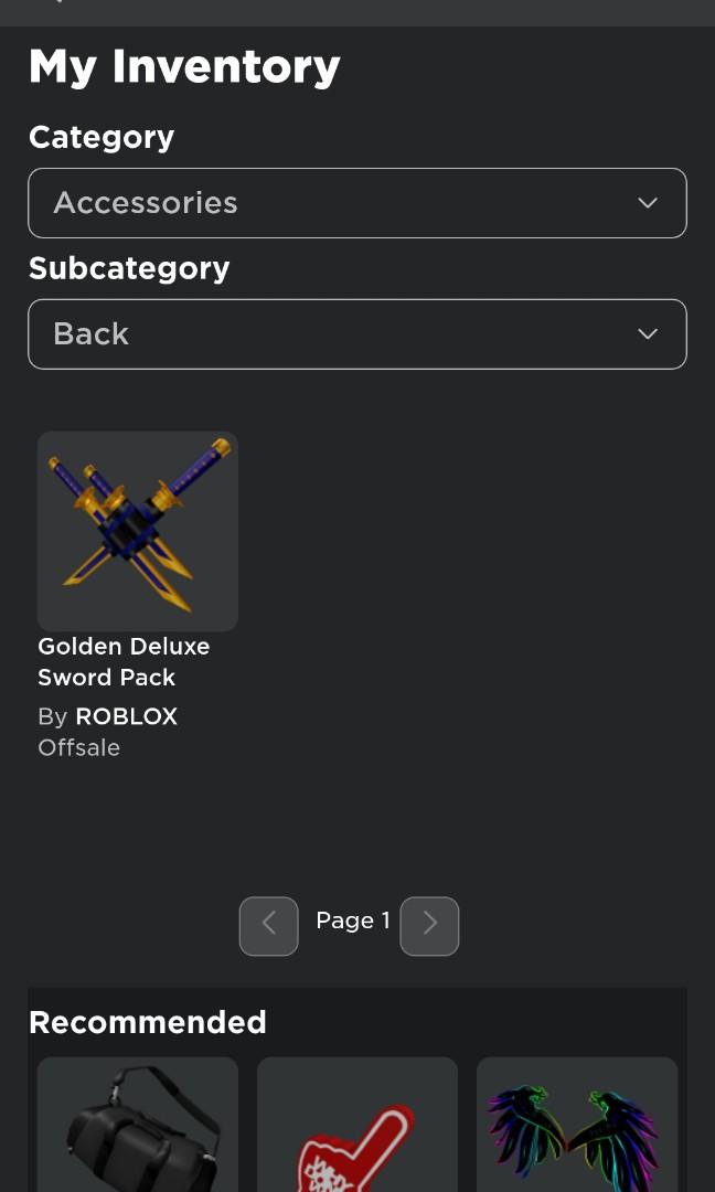 roblox sword pack