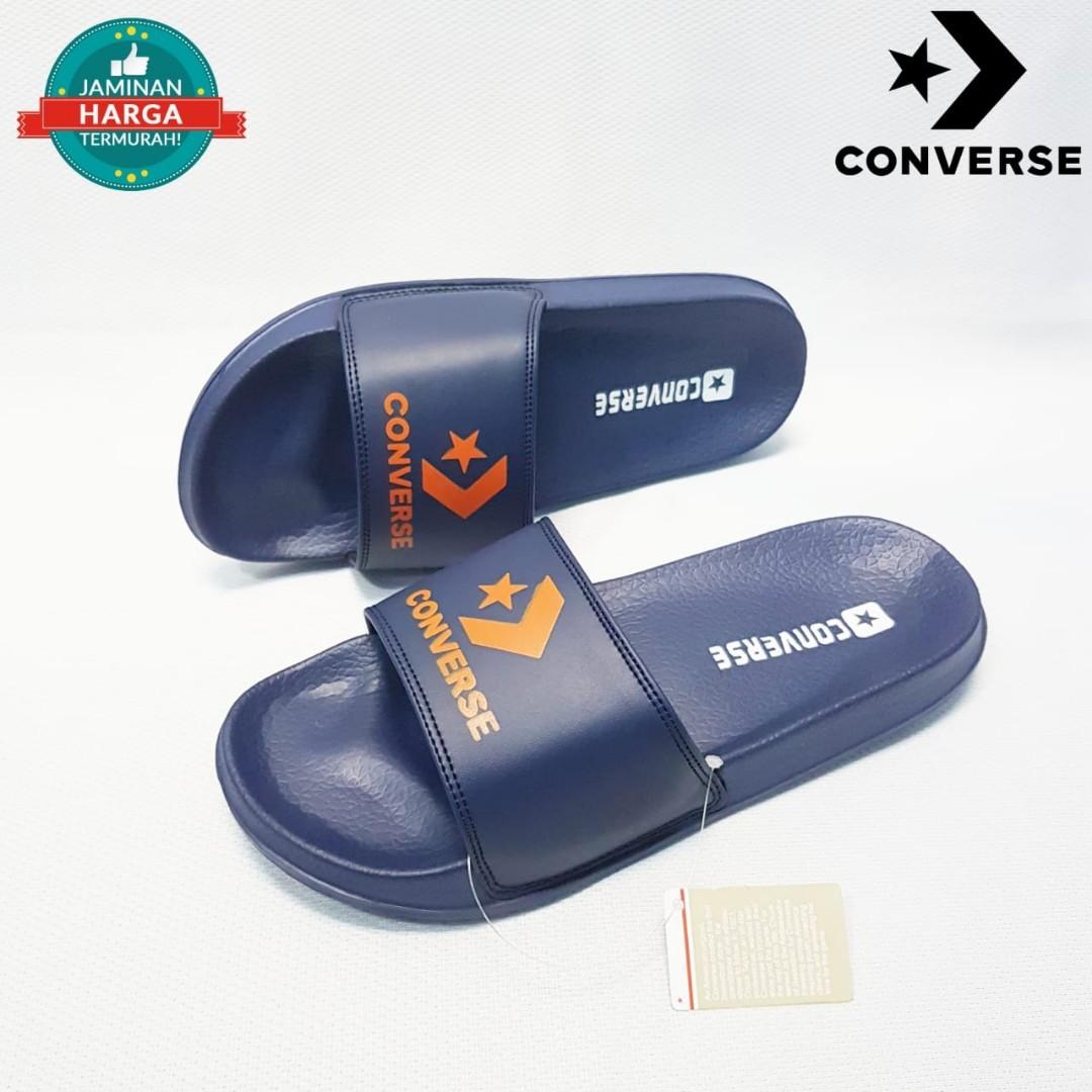 Sandal Converse Slide Pria Wanita Fesyen Pria Sepatu Sandal di