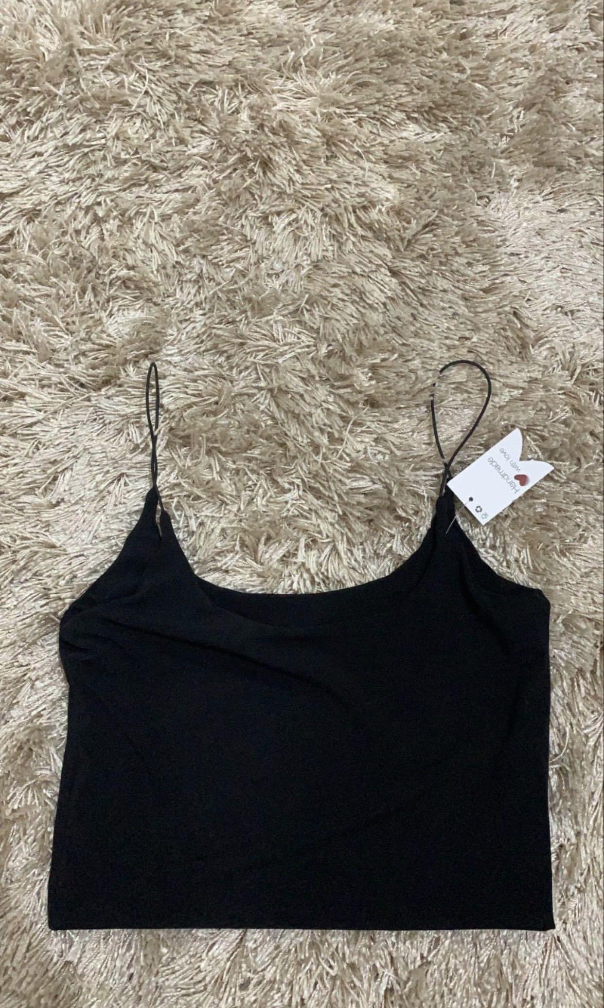 Tank top hitam clearance