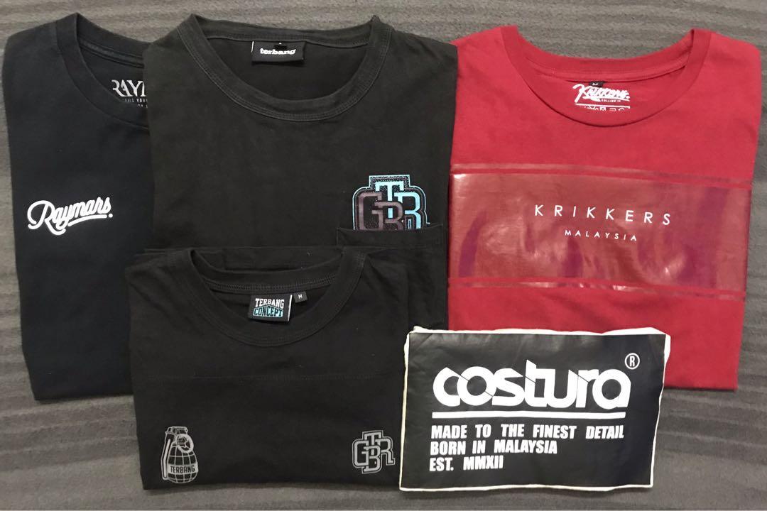 Tshirt Combo Lokal Brand Men S Fashion Clothes Tops On Carousell