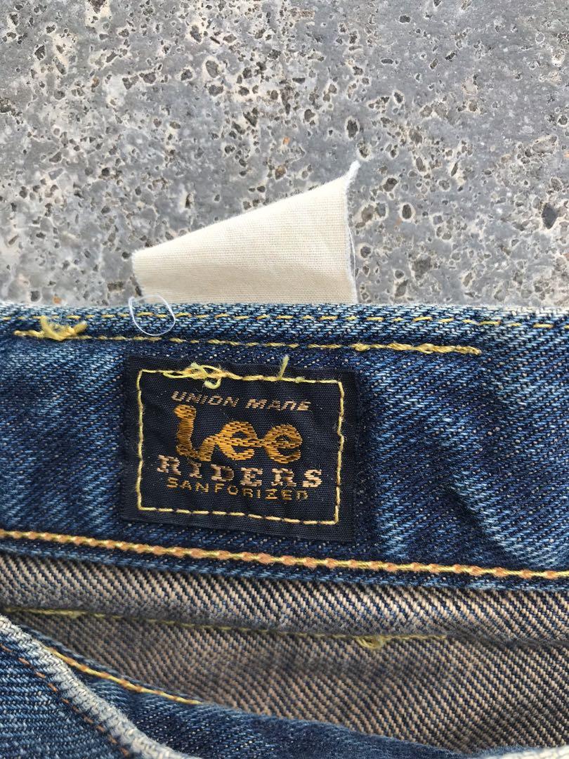 Vintage Lee Riders Sanforized Selvedge Jeans Manual W30 L40 Authentic ...