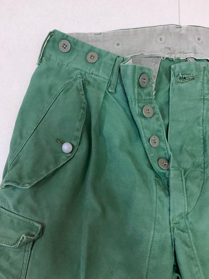 Vintage Swedish Military Surplus M59 Pants 罕有中古瑞典軍褲, 男裝