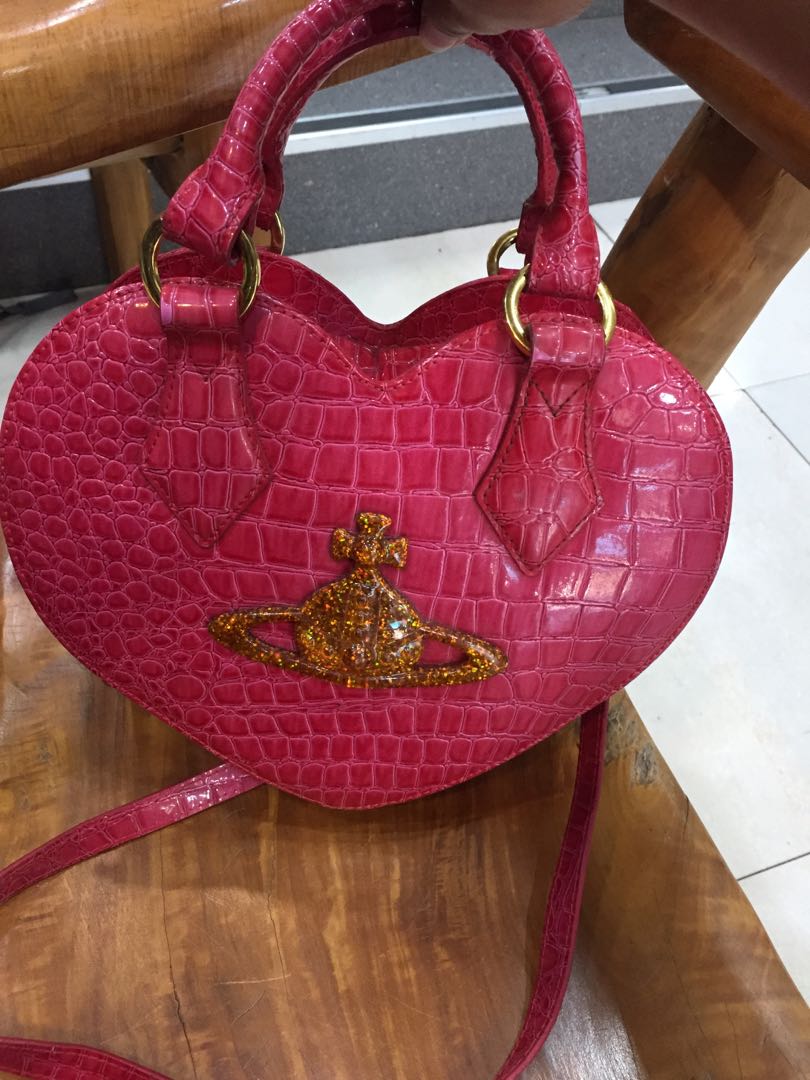 Vivienne Westwood Inspired Heart Shaped Sling Bag, Women's Fashion, Bags &  Wallets, Cross-body Bags on Carousell