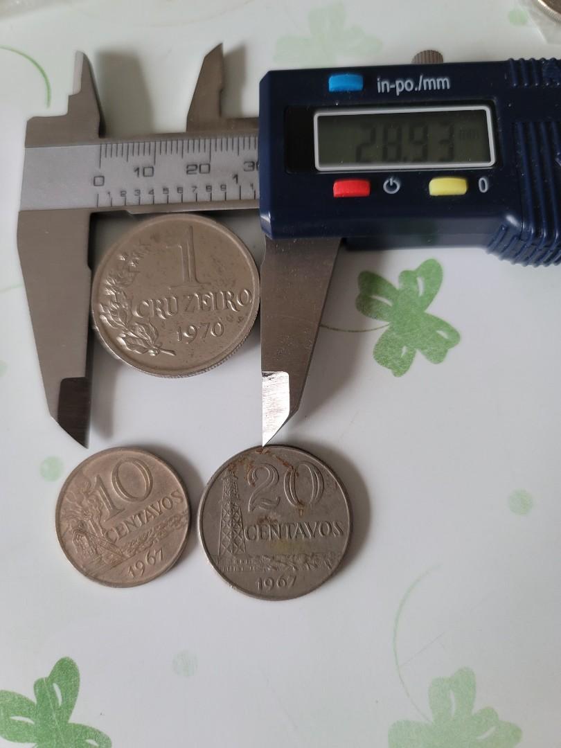 早期巴西幣3枚一组, 書籍、休閒與玩具, 收藏、紀念品, 錢幣、紙鈔在旋轉拍賣