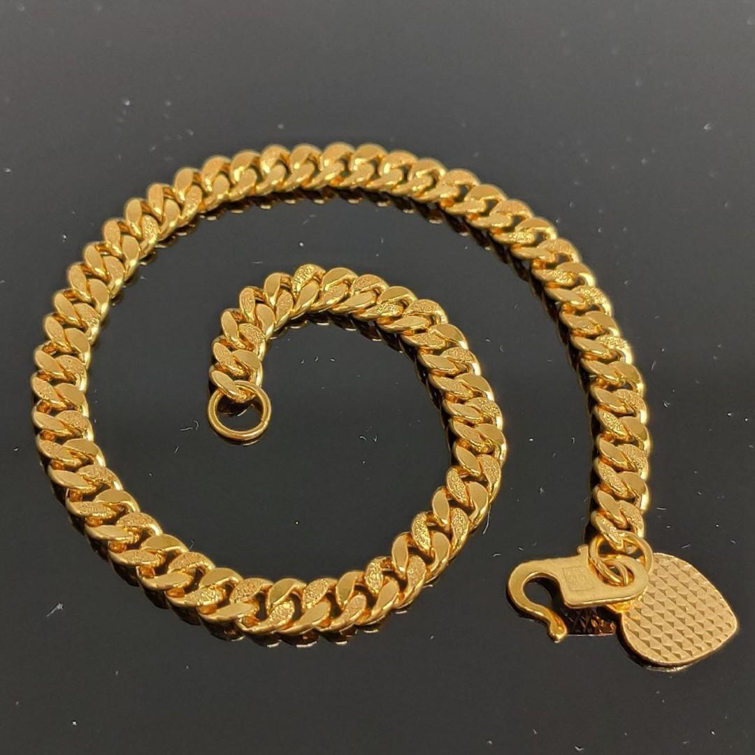 916 Gold Bracelet Elephant Rantai Tangan Gajah Women S Fashion Jewelry Organisers Bracelets On Carousell