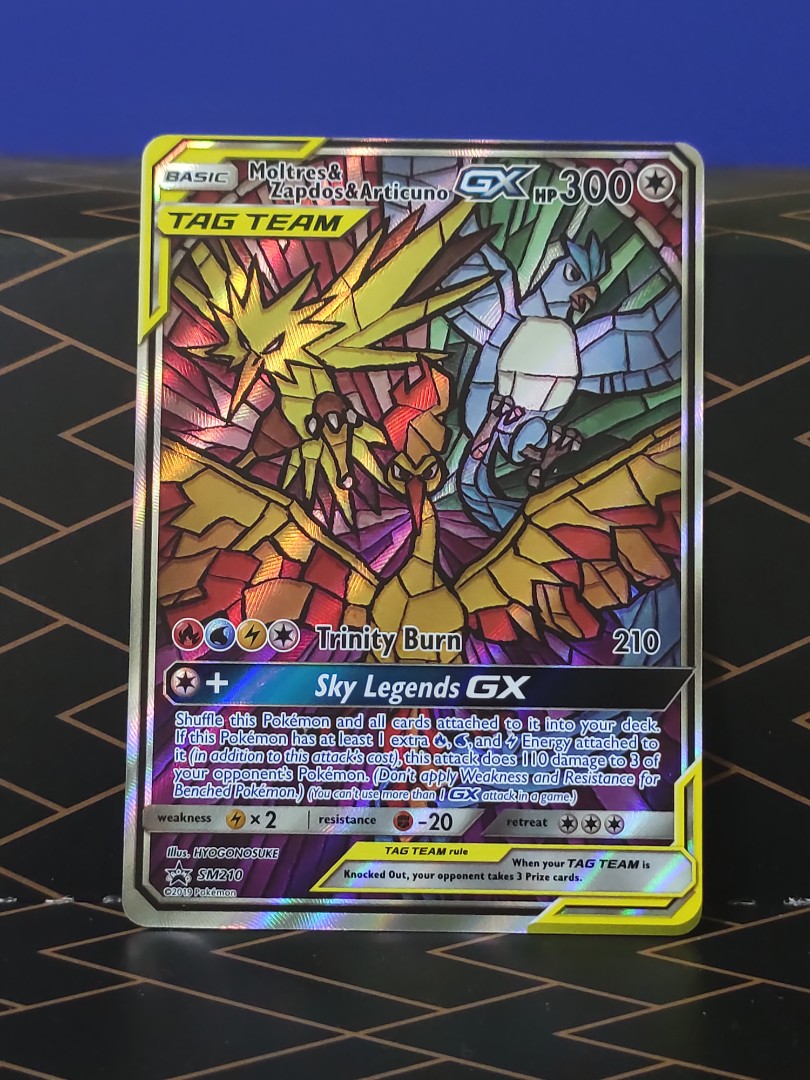 Moltres & Zapdos & Articuno GX - SM210 - Alternate Art Promo