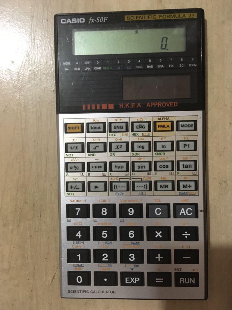 Casio fx50f shop