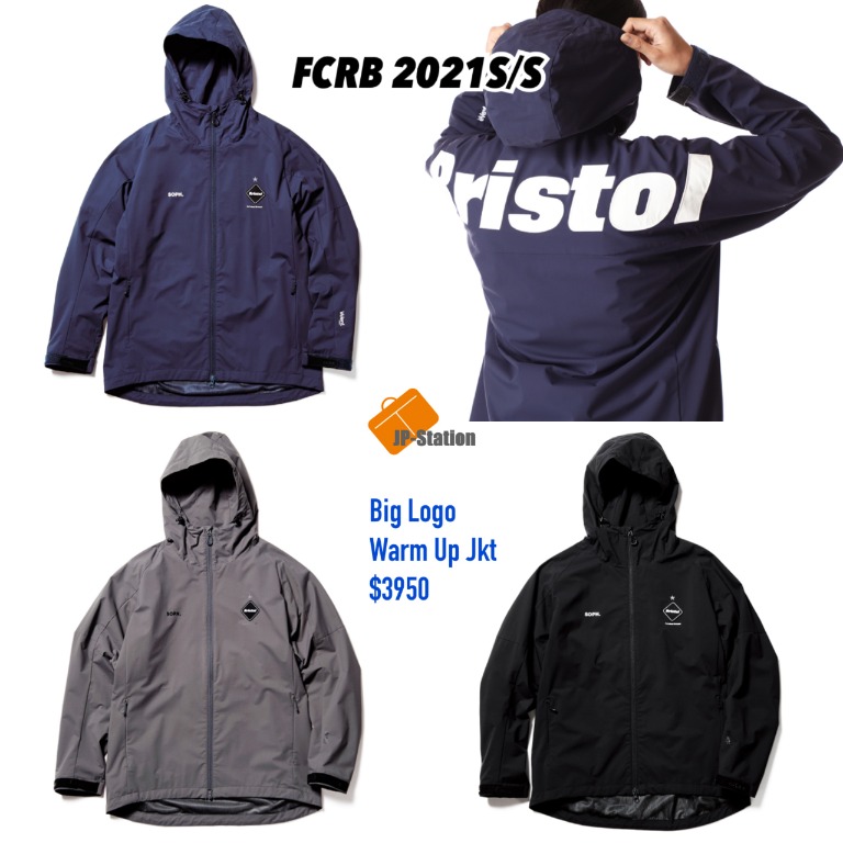 F.C.R.B. WARM UP JACKET ネイビー | kinderpartys.at