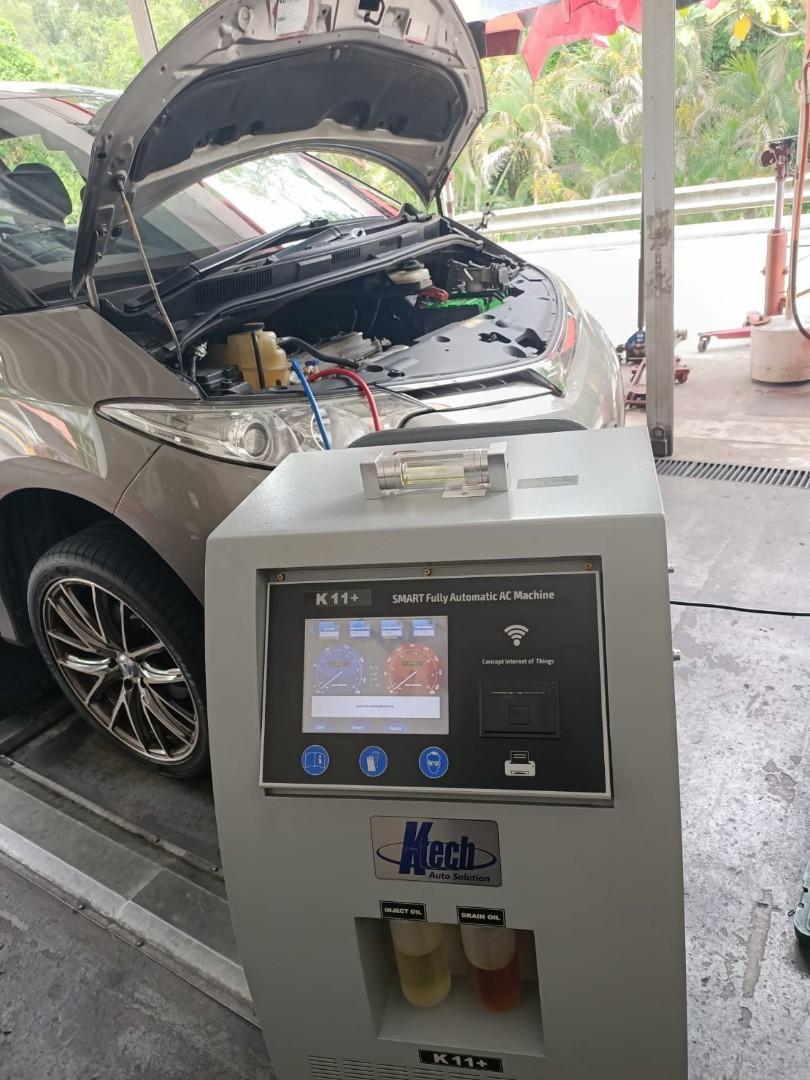 *Improve AC efficiency*Car Aircon Recovery, Vacuum and Recharge with