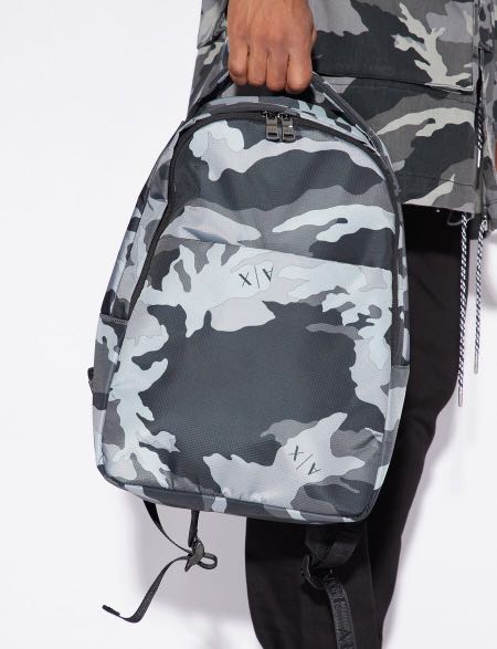Armani exchange shop camo rucksack