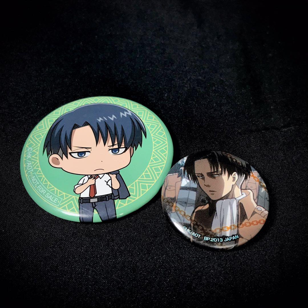 Attack On Titan Levi Ackerman Can Badge Pin 2 1 3 Php 0 Hobbies Toys Toys Games On Carousell