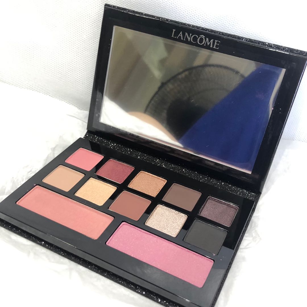 lancome eyeshadow and blush palette glam