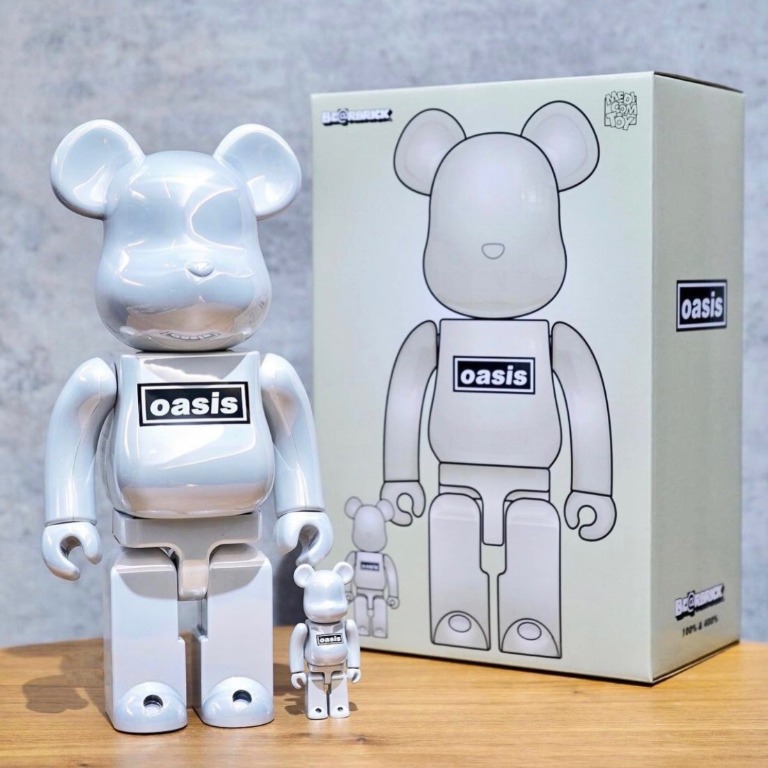 フィギュアBE@RBRICK OASIS 100% 400% WHITE CHROME - その他