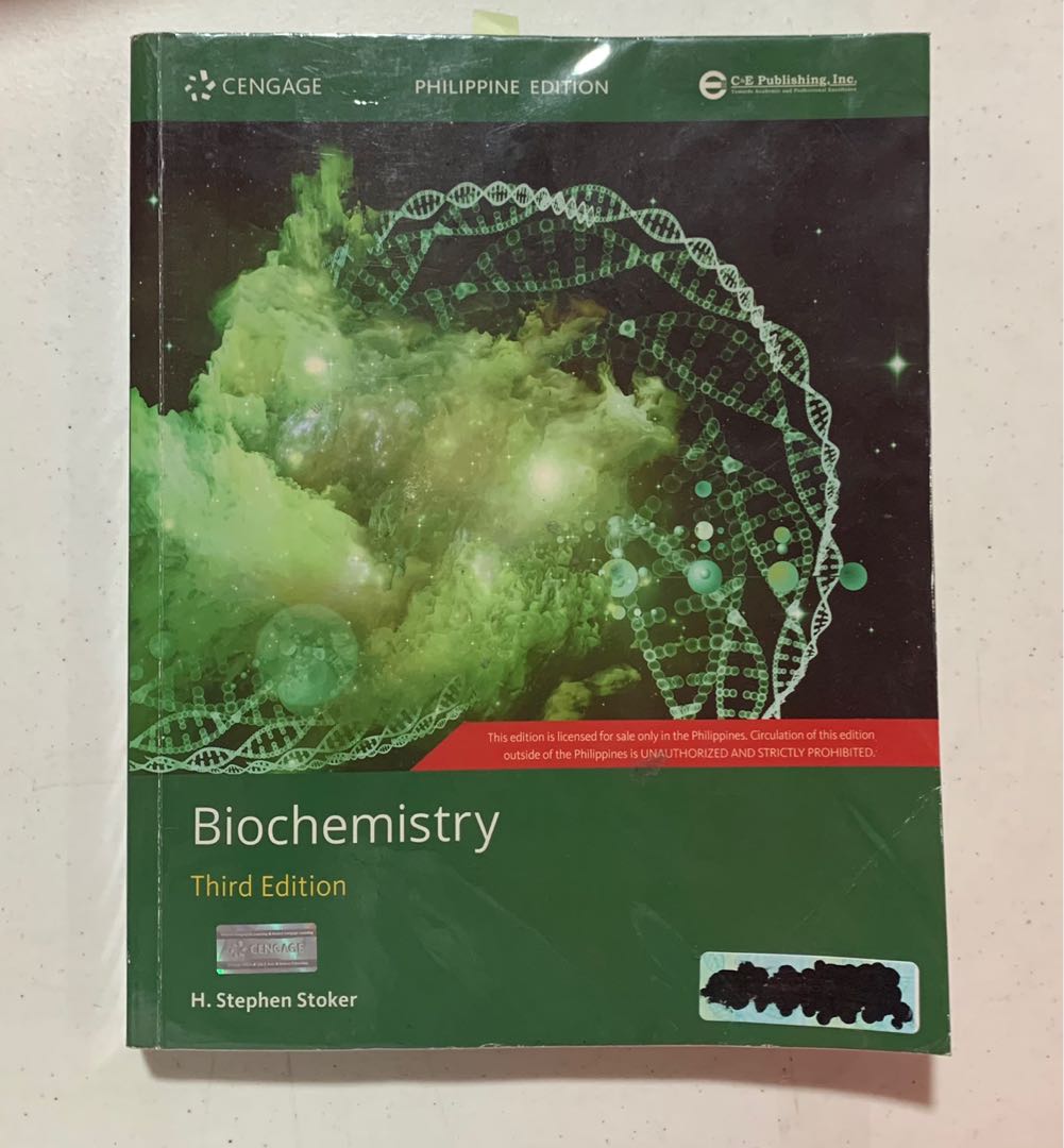 Biochemistry (Philippine 3rd edition) by H. Stephen Stoker, Hobbies