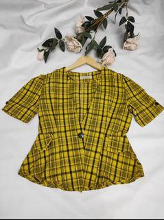Blazers  kotak kuning A002
