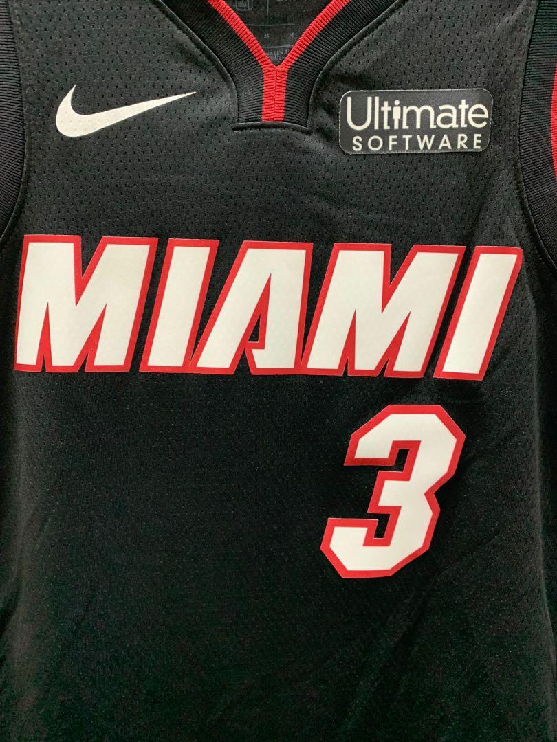 Dwyane Wade Miami Heat Nike Replica Swingman Jersey - Icon Edition - Black