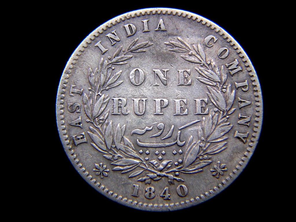 British East India Company-1840年英國東印度公司壹盧比銀幣(英女皇維多利亞低髮薙像, 香港開埠法定貨幣之一),  興趣及遊戲, 收藏品及紀念品, 錢幣- Carousell