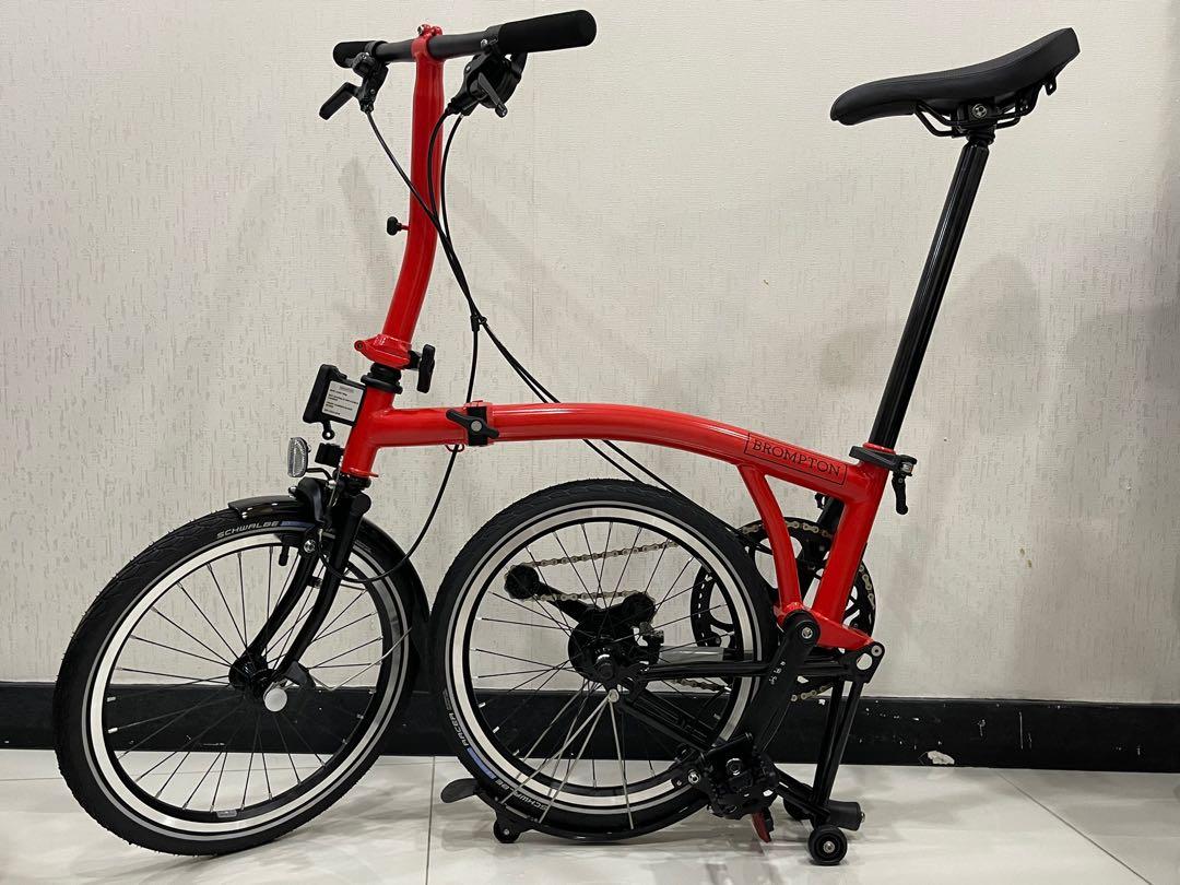 Brompton red rocket titanium 2025