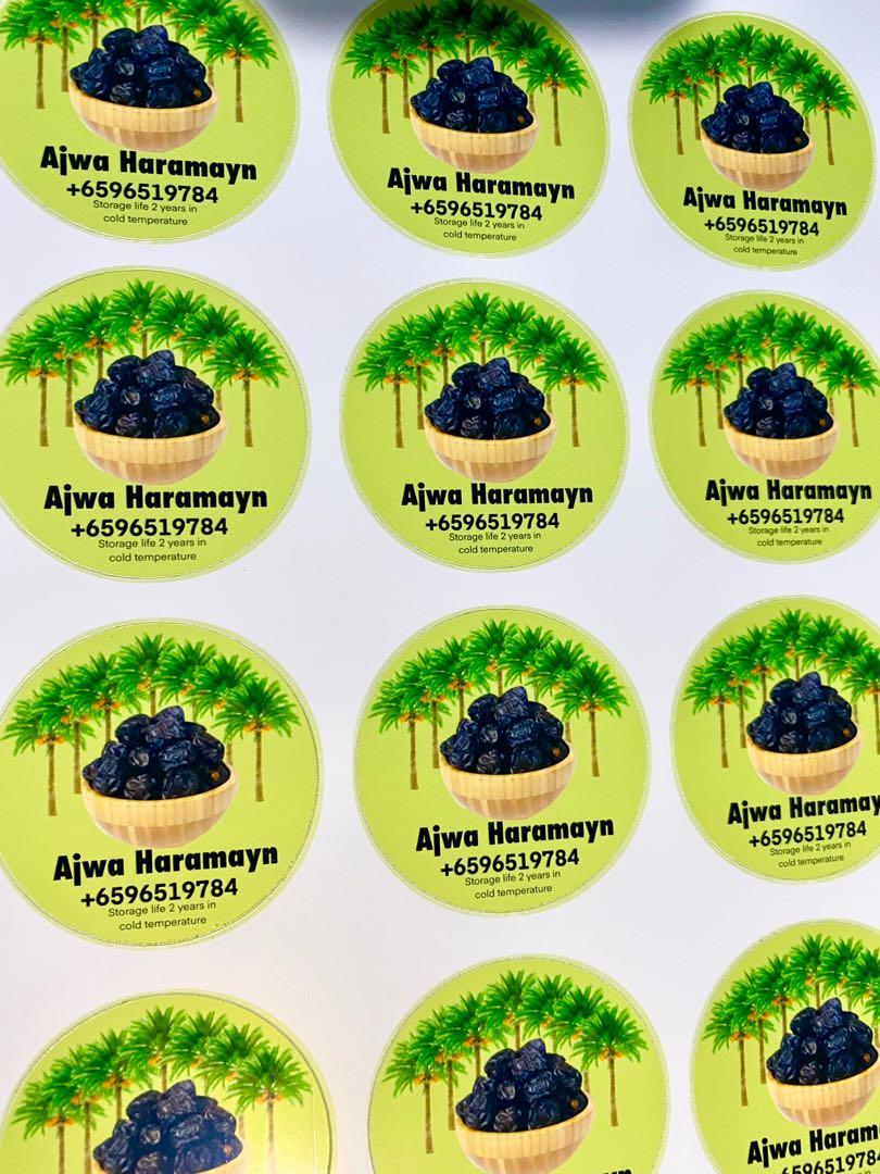 Business Logo Sticker Business Sticker Food Label Sticker Design Customise Sticker Bakery Sticker Custom Sticker Hobbies Toys Stationery Craft Art Prints On Carousell