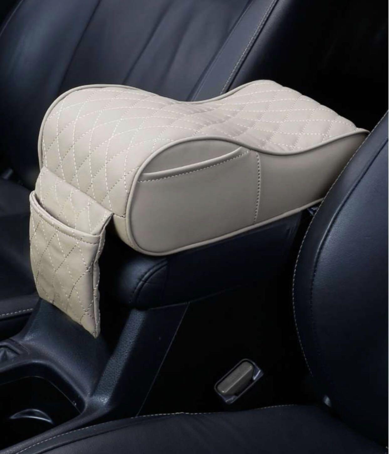 Car Central Console Armrest Box Pad Soft Cushion With Pocket Car Accessories Accessories On Carousell
