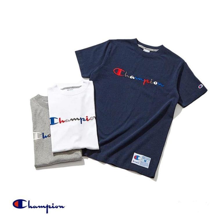 Champion rainbow logo tee top