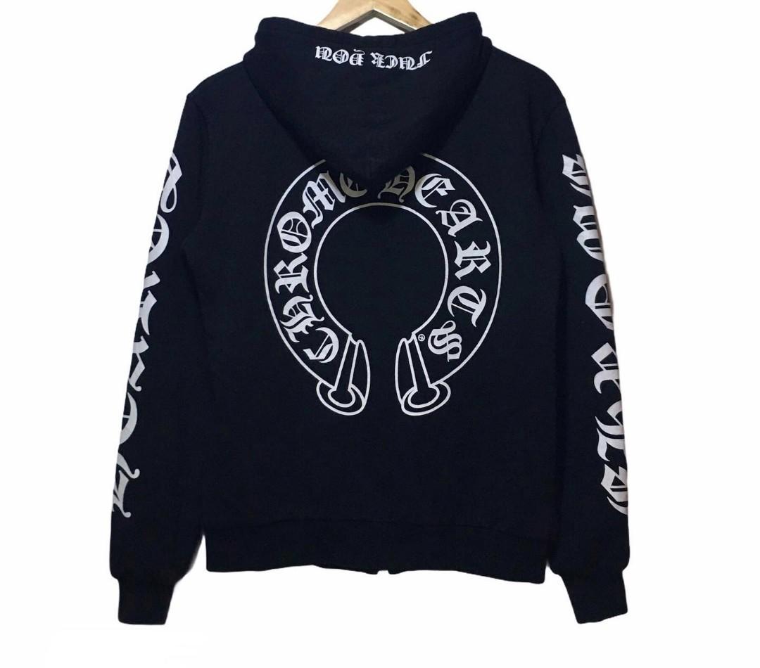 Chrome Hearts 'Fuck You' Zip Up Hoodie, Luxury, Apparel on Carousell