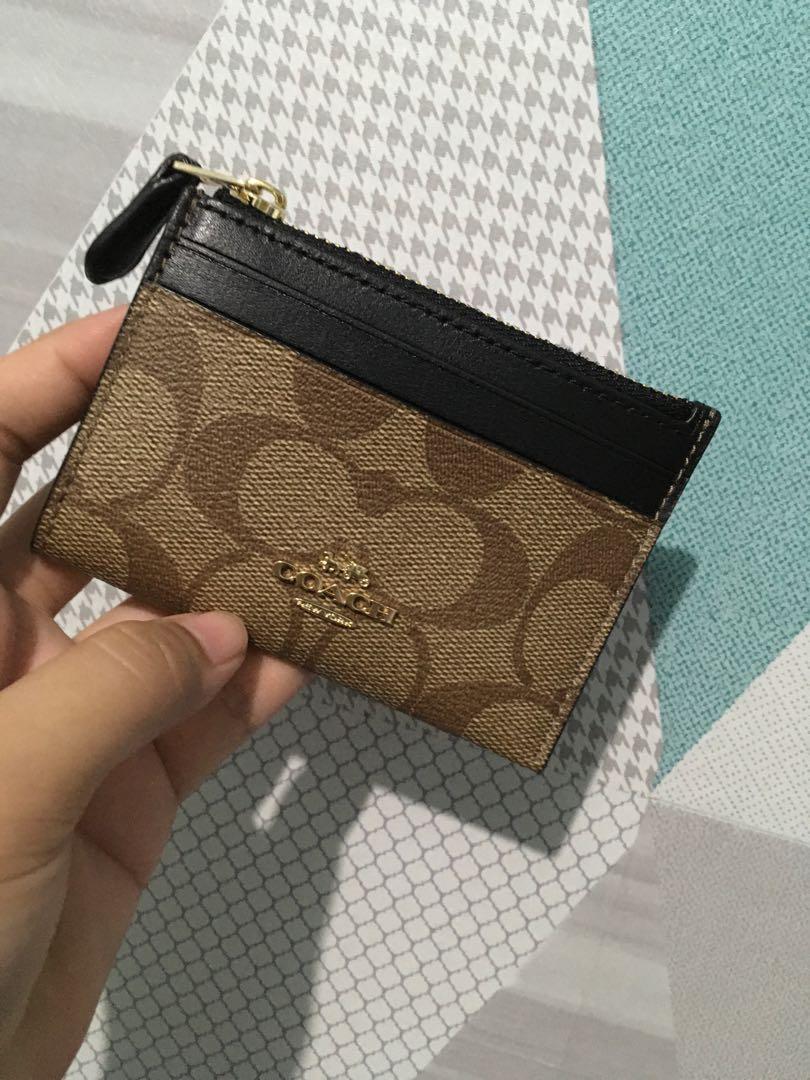 Coach wallet sales card holder