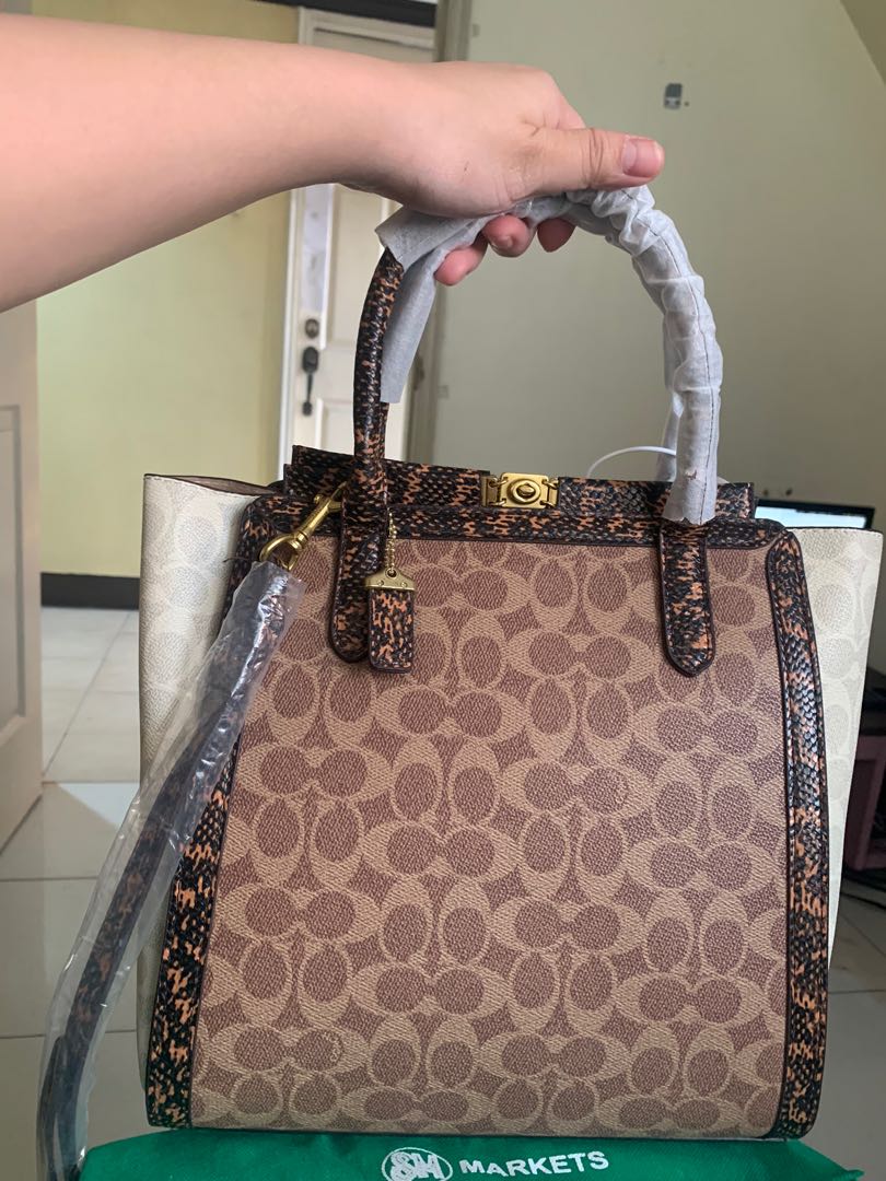 coach snakeskin bag