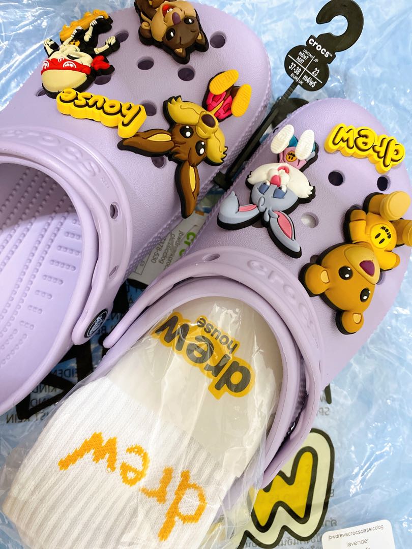 Crocs x Drew House, Women's Fashion, Footwear, Flipflops and Slides on