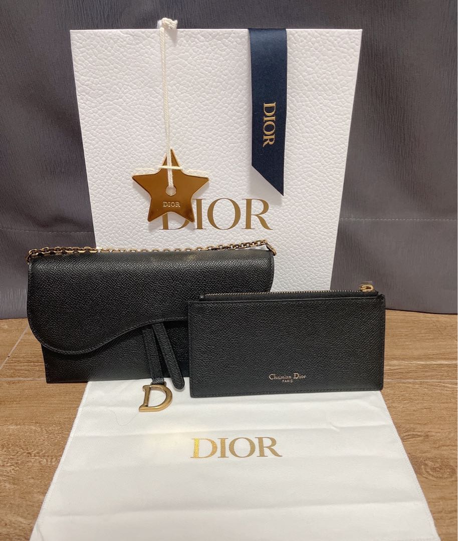 dior saddle wallet