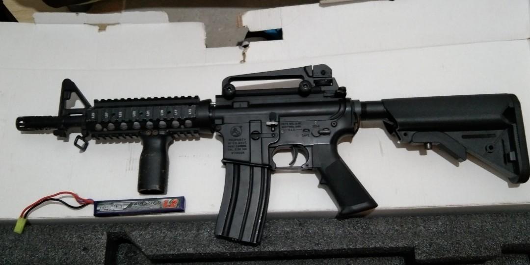 E C 308 Airsoft Rifle M4a1 Cqb Sports Equipment Sports Games Combat Sports On Carousell