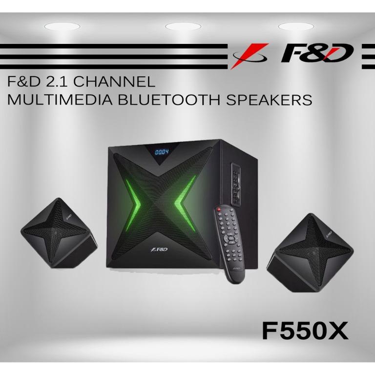 F&d f550x 2.1 channel multimedia sales bluetooth speakers