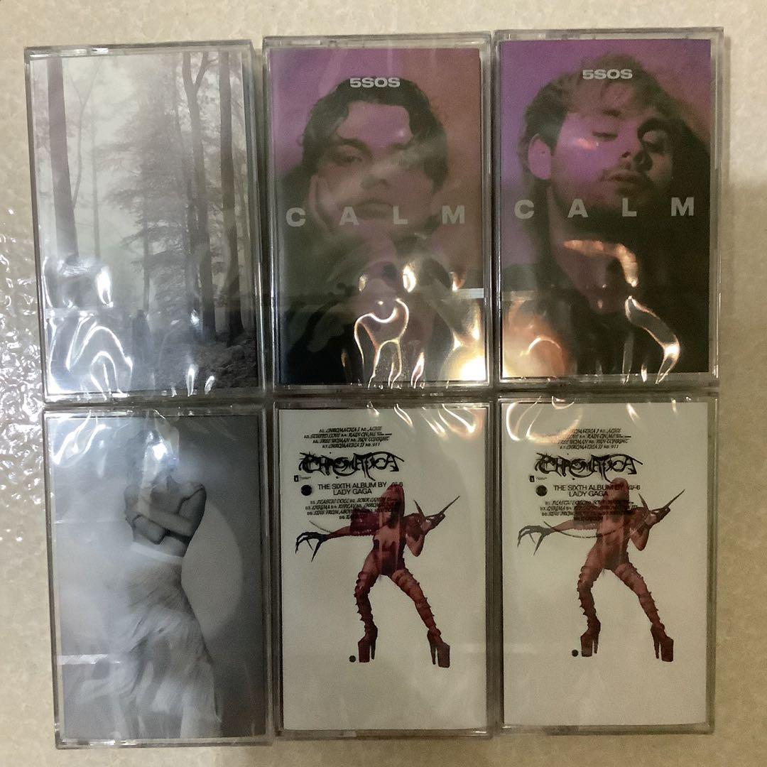Folklore, Dedicated Side B, Chromatica, CALM Cassette tapes (Category: CDs & DVDs) located in Manila. Submitted by stefandraboutique (Listing ID 1076034617, Image 1). Description: 1350 php each of each cassette tape CALM by 5SOS 5 Seconds of Summer Chromatica by Lady Gaga Folklore by Taylor Swift Dedicated Side B by Carly Rae Jepsen.