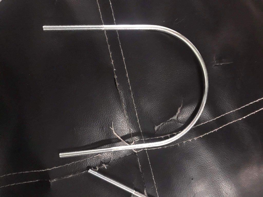 Galvanized ubolt (Category: Construction & Building Materials) located in Manila. Submitted by joeyroque09 (Listing ID 1076019951, Image 1). Description: 09177110098 Galvanized ubolt Size 1/4” threade 2” diameter pipe.