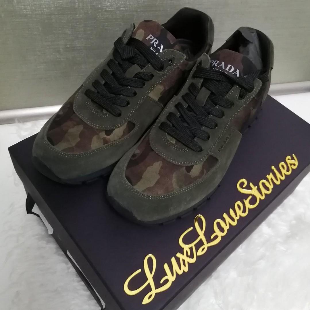 Prada scamosciato sneakers top