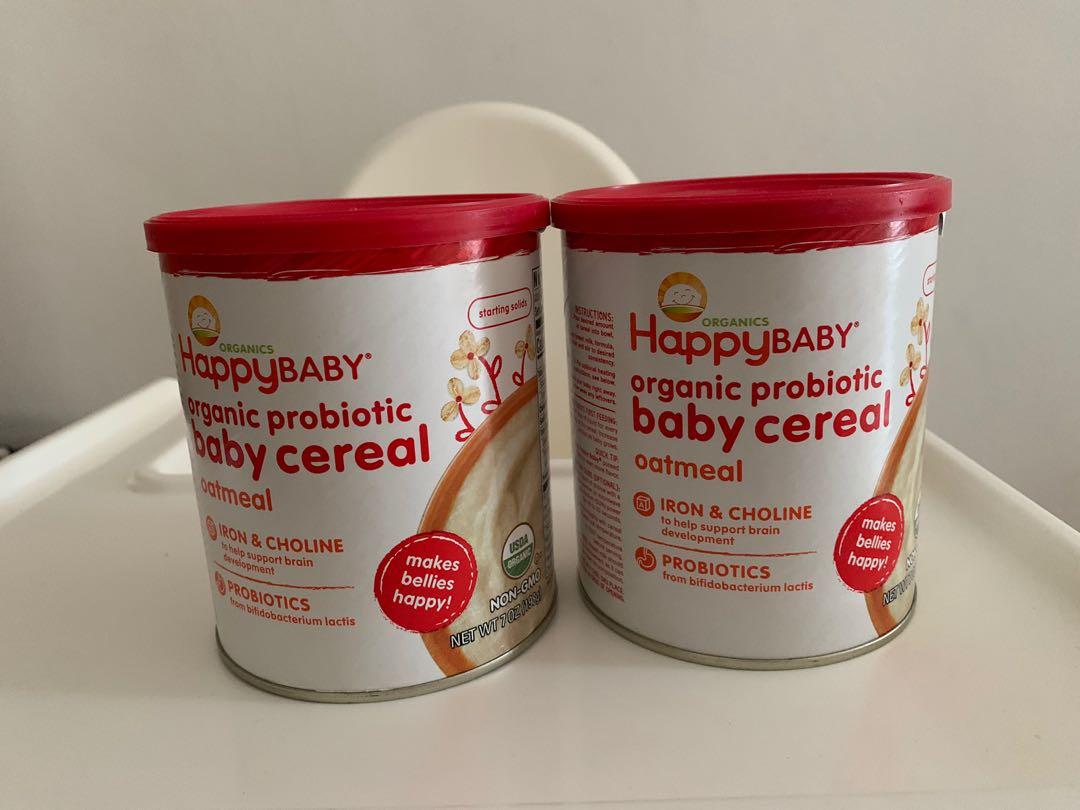 Happy baby organic probiotic shop baby cereal with choline