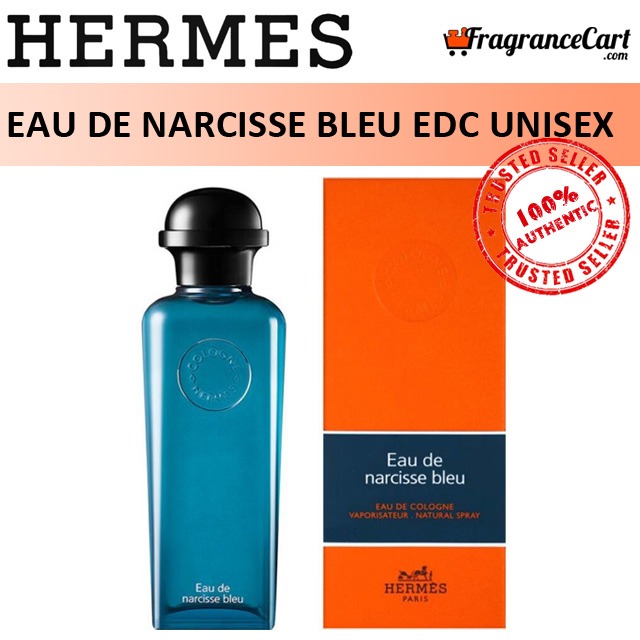 HERMES PARIS-EAU DE NARCISSE BLEU - eau de Cologne UNISEX 3 Travel Samples  Spray