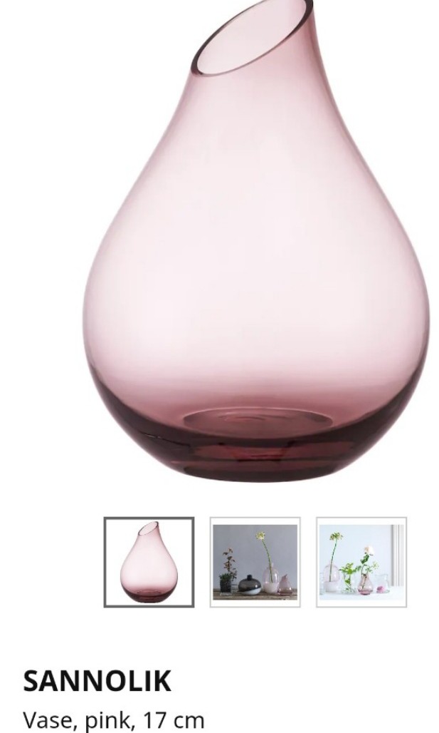 Ikea purple vase, Gardening, Pots & Planters on Carousell